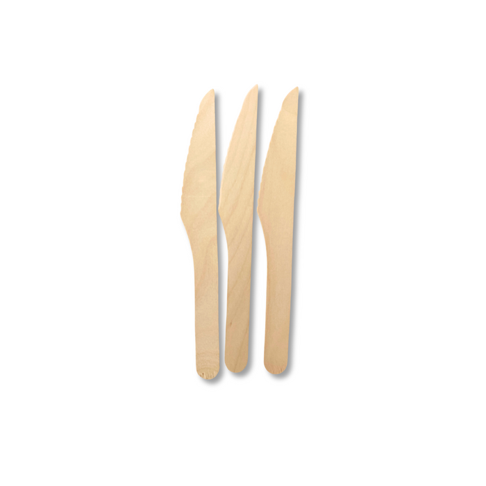 Wooden Knife (1000pcs) | Compostable | Natural Birchwood | Disposable