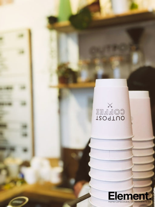 Compostable 8Oz Double Wall Hot Cup (Customisable) 500Pcs