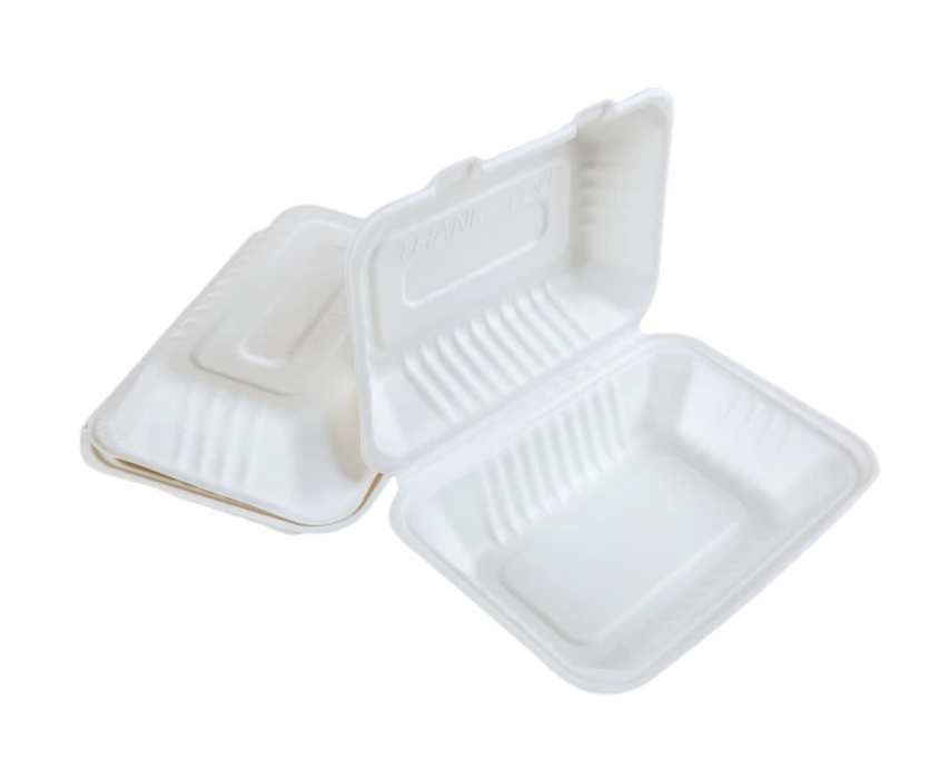 Bagasse 9"x6" Clamshell