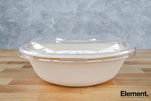 Pet Lid For Bagasse Round Bowl