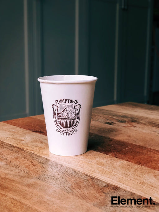 Compostable 12Oz Single Wall Hot Cup (Customisable) 1 000Pcs