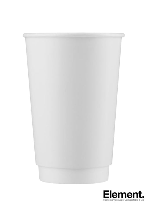 Compostable 16Oz Double Wall Hot Cup (Customisable) 500Pcs