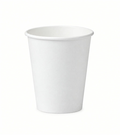 12oz single wall paper hot cup, plain white, ready for your logo