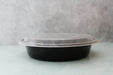 9-inch round PP food container with snap-tight lid, top view