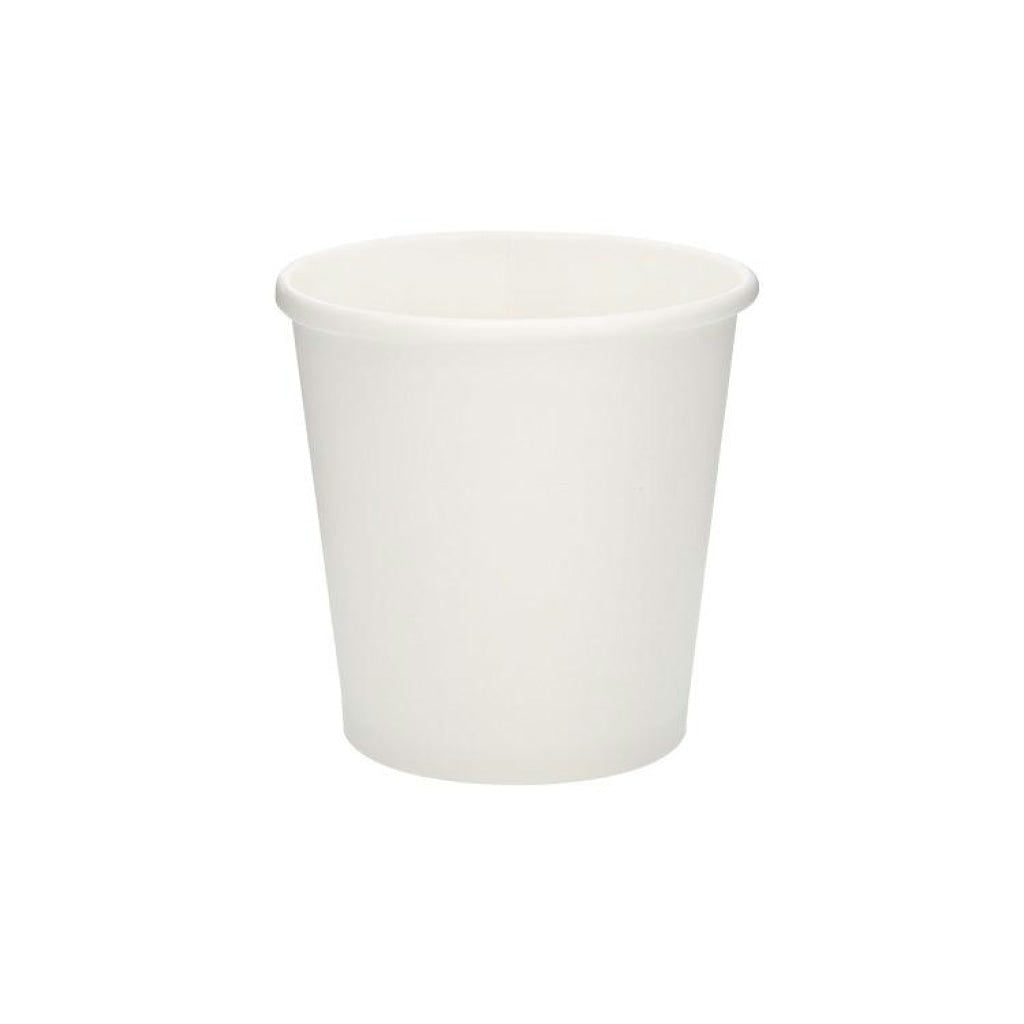 4oz espresso paper hot cup, plain white, ready for your logo