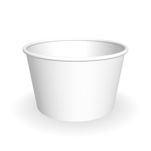 Plain white 5oz ice cream cup, ready for your custom print