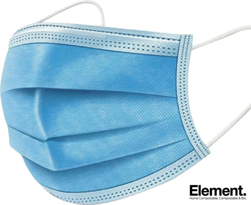 Type II 3-ply surgical face mask, blue earloop design, EN 14683