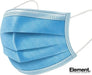 Type II 3-ply surgical face mask, blue earloop design, EN 14683