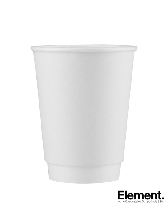 Compostable 8Oz Double Wall Hot Cup (Customisable) 500Pcs