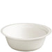 Natural bagasse 16oz salad bowl, 480ml capacity, home compostable, top view
