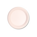 Natural bagasse 10" round plate, home compostable, top view