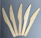 Compostable 165mm knives, side view