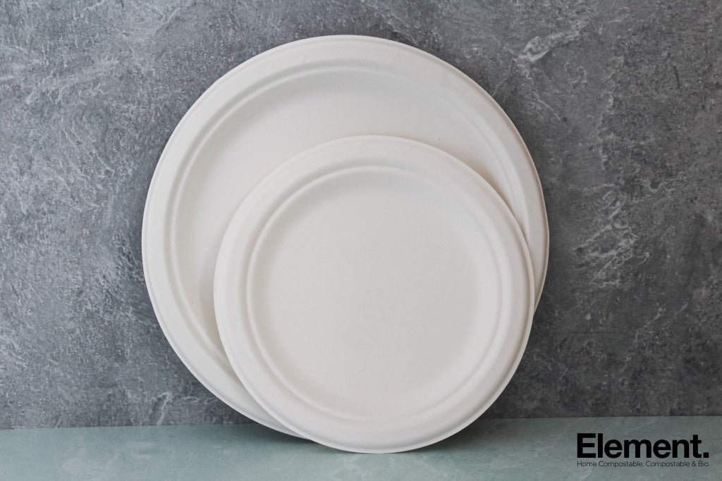 Bagasse 9 Round Plate (500 Pieces)