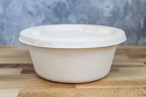 Bagasse Lid For 1500Ml Round Bowl