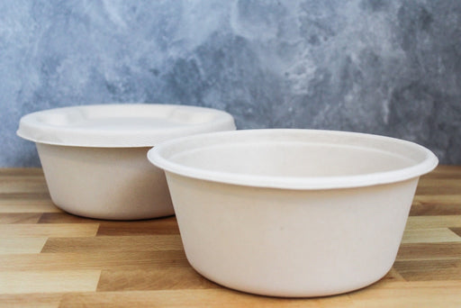 Bagasse Lid For 1500Ml Round Bowl