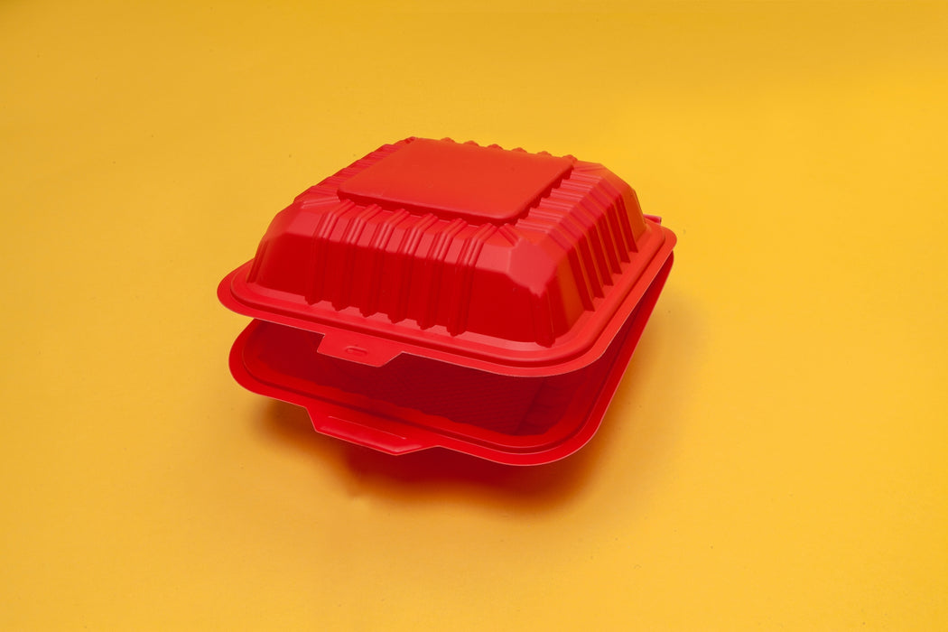 Cornstarch Burger Box Red