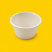 Cornstarch sauce pot 120ml (4oz), on yellow