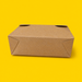 Kraft Biobox #5 food box, closed, on yellow