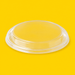 Clear PP lid for 1300ml salad bowl, on yellow