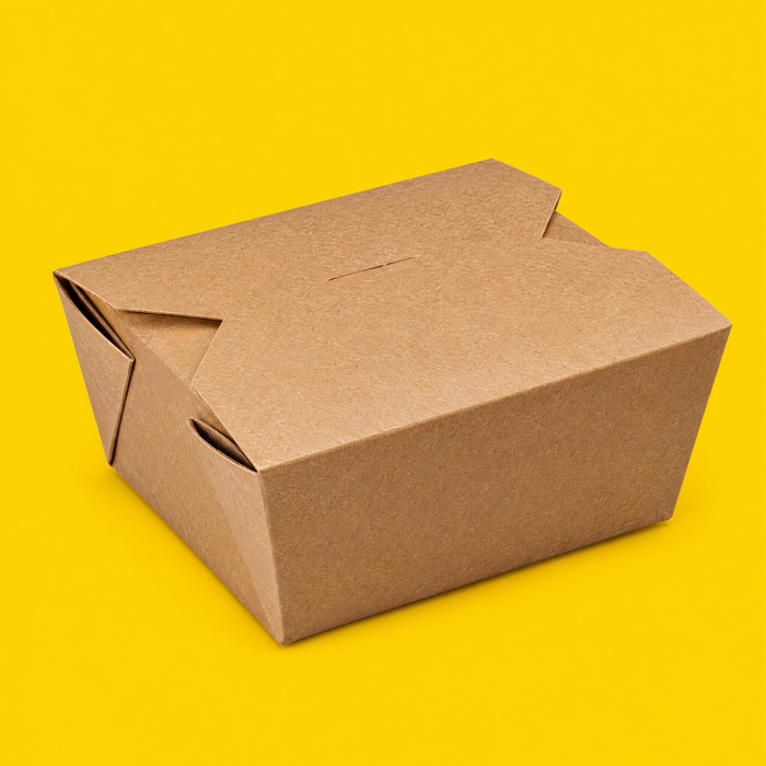 Kraft Biobox #8, closed, on yellow