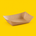 Kraft 5lb food tray, on yellow