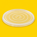 Clear PP lid for 1065/1240ml tubs, on yellow