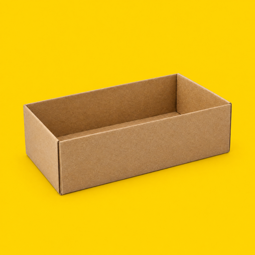 Kraft insert carry tray, on yellow