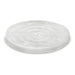 clear pp lid for containers, top view