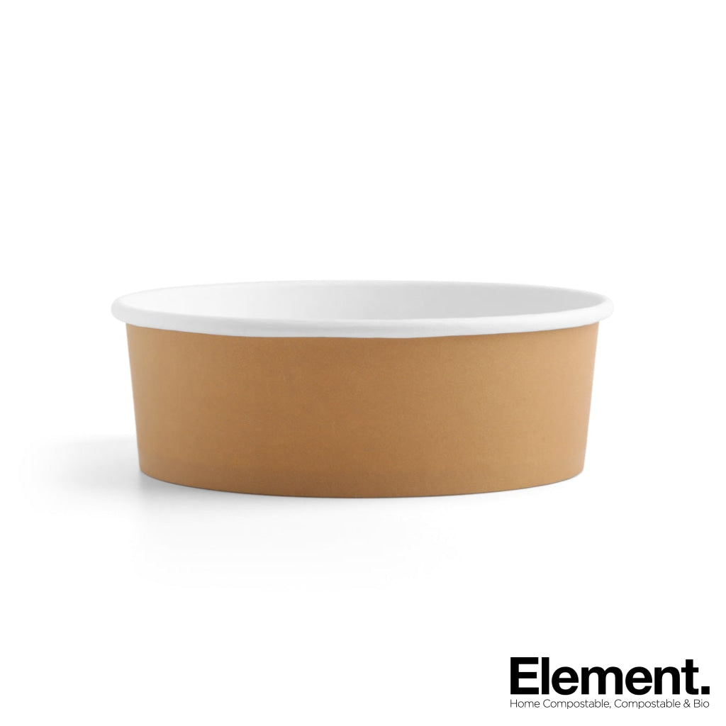 1300ml kraft salad bowl ready for custom branding