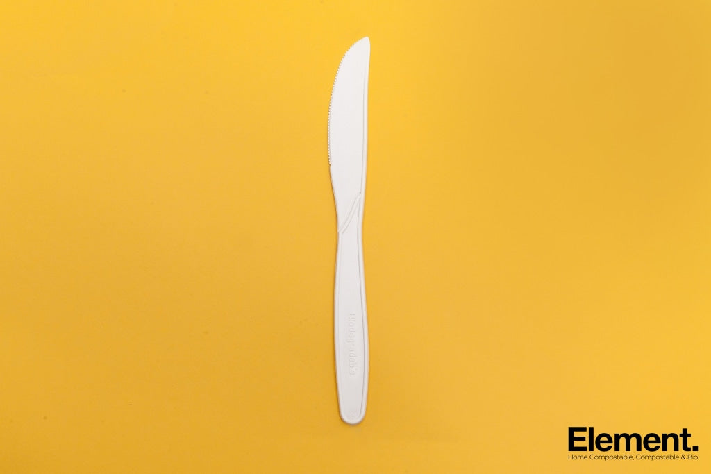 Reusable 7 inch cornstarch knife, white
