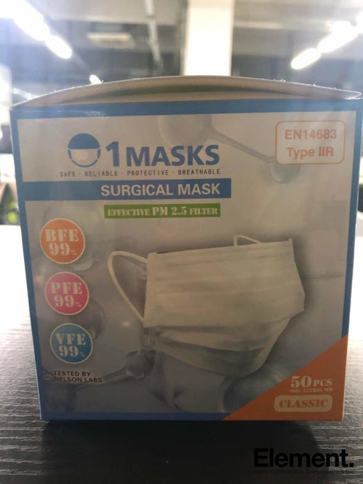 Surgical Mask 3-Ply (Type Iir) Hygiene Supplies